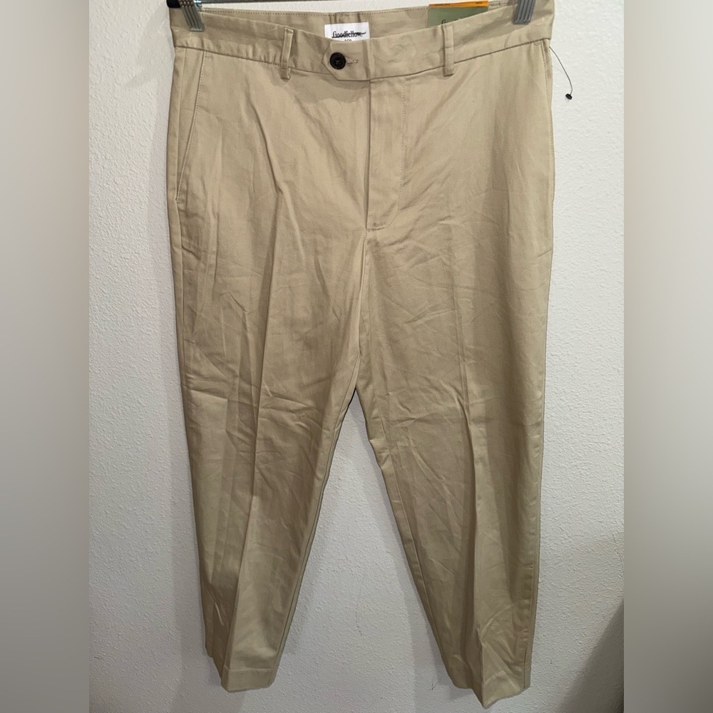 Goodfellow & Co Slim Trousers Dress Pants 32x30 Beige Mens